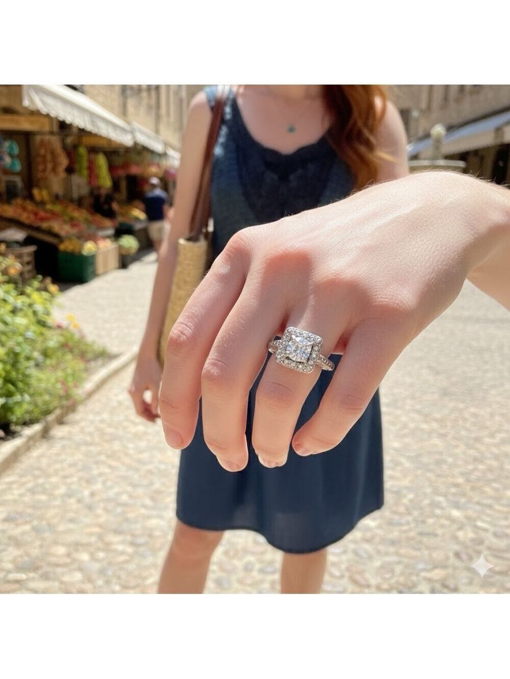 Dazzling Silver Ring with Clear Gemstone